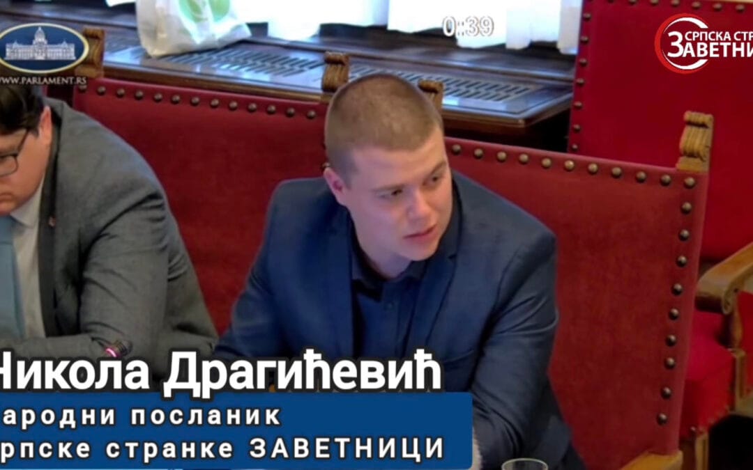 (ВИДЕО) НИКОЛА ДРАГИЋЕВИЋ: „ЗАШТО НАМ ТРАЖИТЕ ДА УДАРАМО НА ИСТОРИЈСКЕ САВЕЗНИКЕ“?